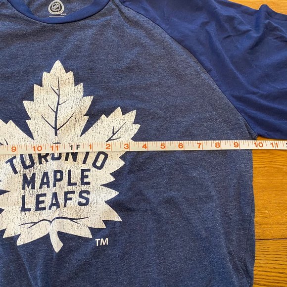 Toronto Maple Leafs Mens Baseball Style Shirt Size L - Picture 4 of 7